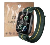 KZIOACSH 3 Pack Screen Protector for Motorola Moto Watch Fit, Ultra-Slim Scratch Resistant Anti-Fingerprint Self-Healing Flexible Soft TPU Bubble Free Protective Screen Guard