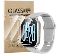 KZIOACSH 3 Pack Screen Protector for Redmi Watch 5 Active, 9H Hardness Ultra-Thin HD Clear Anti-Scratch Anti-Fingerprint Bubble-Free Tempered Glass Film for Redmi Watch 5 Active