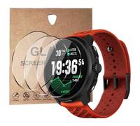 KZIOACSH 3 Pack Screen Protector for Suunto Race 2, 2.5D Round Edge 9H Hardness HD Clear Anti-Scratch Anti-Fingerprint Bubble-Free Protective Tempered Glass Film for Suunto Race 2