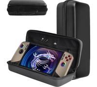 KZIOACSH Carrying Case for MSI Claw 8 ai+/MSI Claw 8 ai Plus, Full Body Protection Waterproof Anti-Scratch Shockproof EVA Handheld Game Console Travel Storage Box, Black