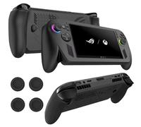 KZIOACSH Case for ASUS ROG Xbox Ally/ASUS ROG Xbox Ally X, Full Protection Lightweight Shock-Absorption Soft Siliocne Anti-Fingerprint Anti-Scratch Gaming Console Protective Rugged Skin Cover,Black