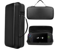 KZIOACSH Case for ASUS ROG Xbox Ally/ROG Xbox Ally X, Full Protection Ultra Slim Shock-Absorption Anti-Fingerprint Anti-Scratch Soft EVA Gaming Console Rugged Skin Cover,Black