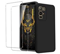 KZIOACSH Case for Blackview FORT 5 with 2 Tempered Glass, Flexible Ultra Slim Silky-Soft Touch Matte TPU Anti-Scratch Shockproof Drop Protection Rugged Phone Cover