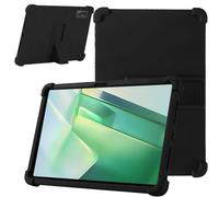 KZIOACSH Case for Blackview Tab 9 WiFi/Blackview Tab 90 WiFi, Shockproof Soft Silicone Rugged Back Cover Reinforced Corners Lightweight Anti-Drop Tablet Protective Case with Adjustable Kickstand,Black