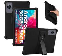 KZIOACSH Case for DOOGEE U11 Pro/U11 11 Inch with Adjustable Kickstand, Lightweight Shockproof Soft Silicone Rugged Protective Back Cover Reinforced Corners Anti-Drop Anti-Scratch Tablet Case,Black