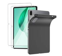 KZIOACSH Case for HONOR Pad X8A, Flexible Ultra Slim Anti-Scratch Soft TPU Protective Case Lightweight Matte Silky-Soft Touch Shockproof Anti-Fingerprint Rugged Cover Shell with 2 Tempered Glass