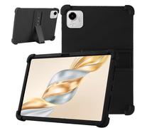 KZIOACSH Case for HONOR Pad X9a, Heavy Duty Shockproof Soft Silicone Rugged Back Cover Reinforced Corners Lightweight Anti-Drop Tablet Protective Case with Adjustable Kickstand,Black