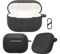 KZIOACSH Case for HUAWEI FreeBuds SE 4 ANC, Ultra Slim Anti-Scratch Anti-Lost Protective Silicone Washable Sumdge-Proof Earphone Skin Bumper Cover with Carabiner for HUAWEI FreeBuds SE 4 ANC, Black