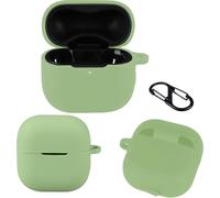 KZIOACSH Case for Huawei FreeClip 2, Ultra Slim Anti-Scratch Anti-Lost Protective Silicone Earbuds Case Lightweight Washable Sumdge-Proof Earphone Skin Bumper Cover with Carabiner, Matcha Green