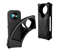 KZIOACSH Case for Insta360 X5, Full Protection Shock-Absorption Soft Silicone Case Sleeves Lightweight Anti-Fingerprint Anti-Scratch Action Camera Bumper Cover for Insta360 X5,Black