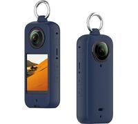 KZIOACSH Case for Insta360 X5, Lightweight Full Protection Anti-Fingerprint Shock-Absorption Soft Silicone Anti-Scratch Action Camera Bumper Cover for Insta360 X5,Blue