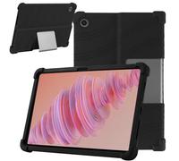 KZIOACSH Case for Lenovo Tab Plus 11.5 inch Tablet, Heavy Duty Shockproof Soft Silicone Rugged Back Cover Reinforced Corners Lightweight Anti-Drop Tablet Case with Adjustable Kickstand,Black