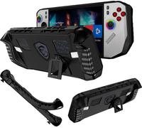 KZIOACSH Case for MSI Claw A8 BZ2EM with Kicstand, Full Protection Lightweight Shock-Absorption Soft TPU Anti-Fingerprint Anti-Scratch Gaming Console Protective Rugged Skin Cover,Black