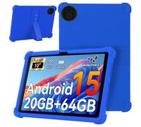 KZIOACSH Case for MUISOO 10.1 Inch Tablet/MISKB100477/MISKB100177, Lightweight Shockproof Soft Silicone Reinforced Corners Anti-Drop Anti-Scratch Rugged Tablet Cover with Kickstand, Dark Blue