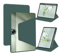 KZIOACSH Case for OnePlus Pad GO, Ultra Slim Adjustable Kickstand Anti-Drop Anti-Scratch Shockproof Soft PU Leather+ Hard PC Rugged Back Cover with Pen Slot for OnePlus Pad GO,Dark Green