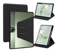 KZIOACSH Case for OnePlus Pad GO, Ultra Slim Adjustable Kickstand Anti-Drop Anti-Scratch Shockproof Soft PU Leather+ Hard PC Rugged Back Cover with Pen Slot for OnePlus Pad GO,Black