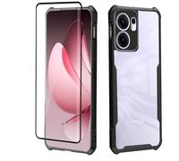 KZIOACSH Case for Oppo Reno13 F 5G/Oppo Reno13 FS 5G, Non-Yellowing Ultra Clear Shockproof TPU Bumper+Hard Acrylic Back Cover Lightweight Drop Protection Protective Tough Shell with 1 Screen Protector