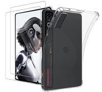 KZIOACSH Case for RedMagic Tablet 3 Pro/Redmagic Astra Gaming Tablet with 2 Tempered Glass Screen Protector, Corner Protection Ultra Transparent Anti-Scratch Shock Absorption Soft TPU Bumper Cover
