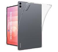 KZIOACSH Case for Samsung Galaxy Tab S11 Ultra, Flexible Ultra Slim Soft TPU Reinforced Corners Shockproof Crystal Clear Anti-Drop Non-Scratch Protective Skin Cover,Transparent