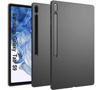 KZIOACSH Case for Samsung Galaxy Tab S9, Flexible Ultra Slim Anti-Scratch Anti-Fall Rugged Case Matte Black Silky-Soft Touch Lightweight TPU Shockproof Anti-Scratch Protective Shell Bumper Cover