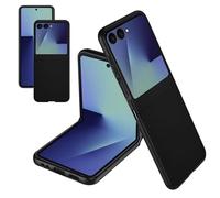 KZIOACSH Case for Samsung Galaxy Z Flip7/Galaxy Z Flip 7, Ultra Slim Shock-Absorption Matte Hard PC Non-Slip Grip Anti-Fingerprint Anti-Scratch Protective Tough Shell,Black