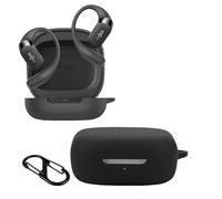 KZIOACSH Case for SHOKZ OpenFit 2 BK/OpenFit 2 BG, Ultra Slim Anti-Scratch Anti-Lost Protective Silicone Earbuds Case Lightweight Washable Sumdge-Proof Earphone Skin Cover with Carabiner