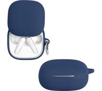 KZIOACSH Case for Soundcore Liberty 5, Lightweight Anti-Scratch Shockproof Washable Protective Soft Silicone Earphone Skin Cover with Carabiner for Soundcore Liberty 5,Dark Blue