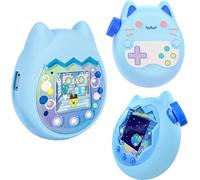 KZIOACSH Case for Tamagotchi Paradise, Full Protection Ultra Slim Shock-Absorption Anti-Fingerprint Anti-Scratch Soft Silicone Gaming Console Rugged Skin Cover for Tamagotchi Paradise,Blue