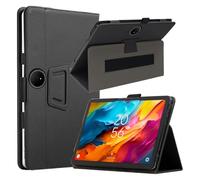 KZIOACSH Case for TCL NxtPaper 14 14.3 Inch, Full Coverage PU Leather Folding Stand Folio Cover Auto Sleep/Wake Anti-Scratch Back Case with Pencil Holder and Wrist Strap,Black
