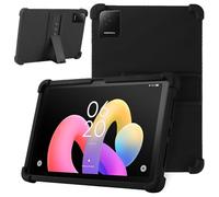 KZIOACSH Case for TCL TAB 10L Gen 4, Lightweight Shockproof Soft Silicone Reinforced Corners Anti-Drop Anti-Scratch Rugged Tablet Cover with Adjustable Kickstand for TCL TAB 10L Gen 4, Black