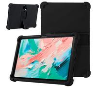 KZIOACSH Case for TCL TAB 11 Gen 2/TCL NXTPAPER 11 GEN 2, Lightweight Shockproof Soft Silicone Reinforced Corners Anti-Drop Anti-Scratch Rugged Tablet Cover with Adjustable Kickstand, Black
