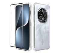 KZIOACSH Clear Case for Honor Magic7 Pro/Magic 7 Pro, Ultra Clear Anti-Scratch Soft TPU Cover Case Full-Body Protection Shock Absorption Rugged Bumper Cover with 1 Tempered Glass Screen Protector