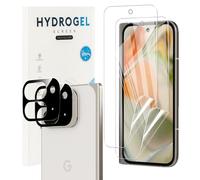 KZIOACSH Exterior Screen Protector with Camera Lens Protector for Google Pixel 9 Pro Fold, 2 Pack HD Clarity Scratchproof Soft TPU Not Glass Bubble Free Fingerprint Unlocking Hydrogel Cover Film