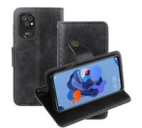 KZIOACSH Leather Case for Doro 8200/8100/8100 Plus, Full Protection Magnetic Closure Book Flip Folio Wallet Case Ultra Slim Inner TPU Protective Bumper Cover with Money Card Holder & Kickstand,Black