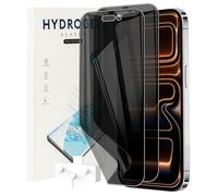 KZIOACSH Privacy Screen Protector for iPhone 17 Pro Max, 2 Pack Ultra Slim Anti-Scratch Anti-Spy Protective Soft TPU Fingerprint Unlocking Scratchproof Bubble Free Screen Film, Not Glass