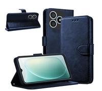 KZIOACSH PU Leather Case for Blackview WAVE 9C, Full Protection Magnetic Closure Book Flip Folio Ultra Slim Inner TPU Wallet Bumper Cover with Money Card Holder & Kickstand,Blue
