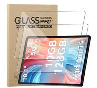 KZIOACSH Screen Protector for Ainmel Tablet/Ainmel 107 Tablet 10.1 Inch, 2 Pack Ultra Clear Anti-Scratch Tempered Glass 9H Hardness Touch Sensitive Anti-Fingerprint Protective Screen Guard