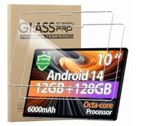 KZIOACSH Screen Protector for Ckypad Ctab 10/10 inch Android 14 Tablet, 2 Pack Ultra Clear Anti-Scratch Tempered Glass Film 9H Hardness Touch Sensitive Anti-Fingerprint Protective Screen Guard