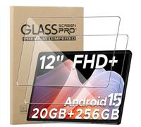 KZIOACSH Screen Protector for DOOGEE U12/T36/T60 Plus/T60 AI/Odea A12 12 Inch, 2 Pack Ultra Clear Anti-Scratch Tempered Glass Film 9H Hardness Touch Sensitive Anti-Fingerprint Protective Screen Guard