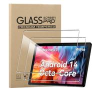 KZIOACSH Screen Protector for Freeski 10 Inch Tablet Android 14/Freeski Tablet FSKA1000 10.1 Inch, 2 Pack Ultra Clear Anti-Scratch 9H Hardness Touch Sensitive Anti-Fingerprint Anti-Oil Tempered Glass