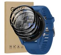 KZIOACSH Screen Protector for Garmin Forerunner 255/Forerunner 255 Music 46mm, 3 Pack Full Coverage 3D Curved Edge Anti-Scratch Film [Not Glass] High Definition Transparent Anti-Fingerprint PET Film