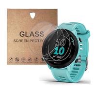 KZIOACSH Screen Protector for Garmin Forerunner 55, 2 Pack 9H Hardness HD Clear Anti-Scratch Tempered Glass Film Ultra-Thin 2.5D Round Edge Anti-Fingerprint Bubble-Free Protective Film