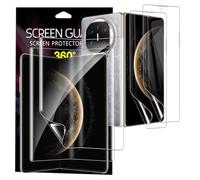 KZIOACSH Screen Protector for Huawei Mate X7/X6, [2+2 Pack] Flexible Elastic Edge Soft TPU Screen Protector Full Coverage HD Clear Anti-Scratch Self-Healing Film with Back Protective Film