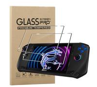 KZIOACSH Screen Protector for MSI Claw A1M/ASUS ROG Ally X 7 Inch,2 Pack HD Clarity Anti-Shatter Protective Tempered Glass [9H Hardness] Touch Sensitive Anti-Scratch Anti-Fingerprint Screen Guard Film