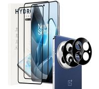 KZIOACSH Screen Protector for OnePlus 13, 2+2 Pack 3D Curved Edge Anti-Scratch Screen Protector HD Clear Bubble Free Protective Screen Cover Film with Camera Lens Protector for OnePlus 13