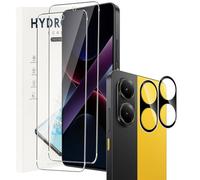 KZIOACSH Screen Protector for POCO X7 Pro 5G, 2+2 Pack 9H Hardness Anti-Scratch Tempered Glass HD Clear Bubble Free Protective Screen Cover Film with Camera Lens Protector for POCO X7 Pro 5G