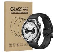 KZIOACSH Screen Protector for XIAOMI Watch S4, 3 Pack Full Coverage 3D Curved Edge Anti-Scratch Film [Not Glass] High Definition Transparent Anti-Fingerprint Shatterproof PET Cover Film