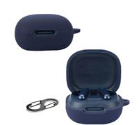 KZIOACSH Silicone Case for Anker soundcore P40i, Ultra Slim Anti-Scratch Anti-Lost Protective Earbuds Case Lightweight Washable Sumdge-Proof Earphone Skin Cover with Carabiner, Blue