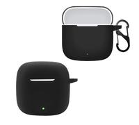 KZIOACSH Silicone Case for HUAWEI FreeBuds SE 3, Ultra Slim Anti-Scratch Anti-Lost Protective Earbuds Case Lightweight Washable Sumdge-Proof Earphone Skin Cover with Carabiner, Black