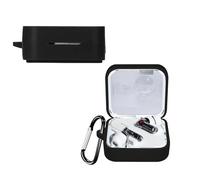 KZIOACSH Silicone Case for Nothing Ear 2024/Nothing Ear 3 with Carabiner, Ultra Slim Anti-Scratch Anti-Lost Protective Earbuds Case Lightweight Washable Sumdge-Proof Earphone Skin Cover,Black